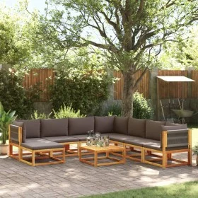 Set de sofás de jardín con cojines 9 pzas madera maciza acacia by , Outdoor sofas - Ref: Foro24-3278838, Price: 1,00 €, Disco...