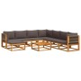 Set de sofás de jardín con cojines 9 pzas madera maciza acacia by , Outdoor sofas - Ref: Foro24-3278838, Price: 1,00 €, Disco...