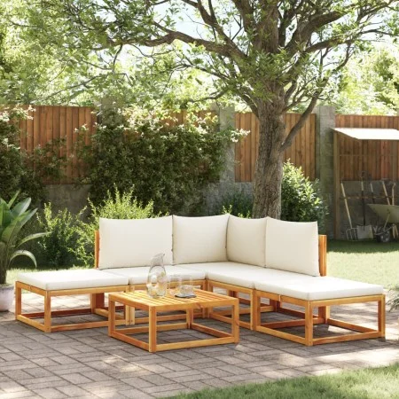 Set de sofás de jardín con cojines 6 pzas madera maciza acacia by , Garden sets - Ref: Foro24-3278915, Price: 537,23 €, Disco...