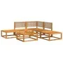 Set de sofás de jardín con cojines 6 pzas madera maciza acacia by , Garden sets - Ref: Foro24-3278915, Price: 537,23 €, Disco...