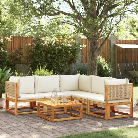 Set de sofás de jardín con cojines 6 pzas madera maciza acacia by , Garden sets - Ref: Foro24-3278920, Price: 644,94 €, Disco...