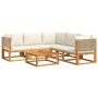 Set de sofás de jardín con cojines 6 pzas madera maciza acacia by , Garden sets - Ref: Foro24-3278920, Price: 656,53 €, Disco...