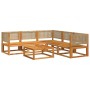 Set de sofás de jardín con cojines 6 pzas madera maciza acacia by , Garden sets - Ref: Foro24-3278920, Price: 656,53 €, Disco...