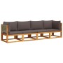 Set sofás de jardín con cojines 4 pzas madera maciza de acacia by , Garden sets - Ref: Foro24-3278901, Price: 440,79 €, Disco...