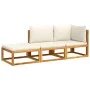 Gartensofa-Set mit 3-teiligen massiven Akazienholz-Sitzgarnituren. von , Gartensets - Ref: Foro24-3278936, Preis: 306,14 €, R...