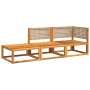 Gartensofa-Set mit 3-teiligen massiven Akazienholz-Sitzgarnituren. von , Gartensets - Ref: Foro24-3278936, Preis: 311,53 €, R...