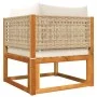 Gartensofa-Set mit 3-teiligen massiven Akazienholz-Sitzgarnituren. von , Gartensets - Ref: Foro24-3278936, Preis: 306,14 €, R...