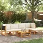 Set de sofás de jardín con cojines 6 pzas madera maciza acacia de , Conjuntos de jardín - Ref: Foro24-3278873, Precio: 536,20...