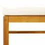Gartensofa-Set mit 6-teiligen massiven Akazienholz-Kissen. von , Gartensets - Ref: Foro24-3278873, Preis: 537,26 €, Rabatt: %
