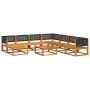 Set de sofás de jardín con cojines 9 pzas madera maciza acacia by , Garden sets - Ref: Foro24-3278884, Price: 888,52 €, Disco...
