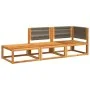 Set de sofás de jardín con cojines 3 pzas madera maciza acacia by , Outdoor sofas - Ref: Foro24-3278844, Price: 314,24 €, Dis...