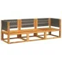 Set de sofás de jardín con cojines 3 pzas madera maciza acacia by , Outdoor sofas - Ref: Foro24-3278831, Price: 366,78 €, Dis...