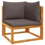 Set de sofás de jardín con cojines 3 pzas madera maciza acacia by , Outdoor sofas - Ref: Foro24-3278831, Price: 366,78 €, Dis...