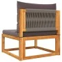 Set de sofás de jardín con cojines 3 pzas madera maciza acacia by , Outdoor sofas - Ref: Foro24-3278831, Price: 366,78 €, Dis...