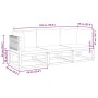 Set de sofás de jardín con cojines 3 pzas madera maciza acacia by , Outdoor sofas - Ref: Foro24-3278831, Price: 374,64 €, Dis...