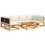 Set de sofás de jardín con cojines 7 pzas madera maciza acacia by , Garden sets - Ref: Foro24-3278886, Price: 657,04 €, Disco...