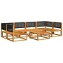 Set de sofás de jardín con cojines 7 pzas madera maciza acacia by , Garden sets - Ref: Foro24-3278886, Price: 657,04 €, Disco...
