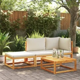 Set de sofás de jardín con cojines 3 pzas madera maciza acacia by , Garden sets - Ref: Foro24-3278890, Price: 284,46 €, Disco...