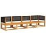 Gartensofagarnitur mit 4-teiligen Kissen aus massivem Akazienholz. von , Gartensets - Ref: Foro24-3278878, Preis: 417,96 €, R...