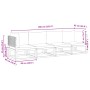 Gartensofagarnitur mit 4-teiligen Kissen aus massivem Akazienholz. von , Gartensets - Ref: Foro24-3278878, Preis: 423,88 €, R...