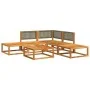 Set de sofás de jardín con cojines 6 pzas madera maciza acacia by , Garden sets - Ref: Foro24-3278892, Price: 507,47 €, Disco...