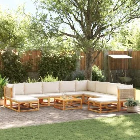 Set de sofás de jardín con cojines 11 pzas madera maciza acacia by , Garden sets - Ref: Foro24-3278929, Price: 1,00 €, Discou...