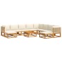 Set de sofás de jardín con cojines 11 pzas madera maciza acacia de , Conjuntos de jardín - Ref: Foro24-3278929, Precio: 1,00 €