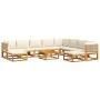 Set de sofás de jardín con cojines 11 pzas madera maciza acacia by , Garden sets - Ref: Foro24-3278929, Price: 1,00 €, Discou...