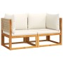 Sofás de esquina jardín con cojines 2 pzas madera maciza acacia by , Garden sets - Ref: Foro24-3278922, Price: 264,95 €, Disc...