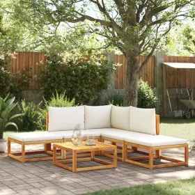 Set de sofás de jardín con cojines 6 pzas madera maciza acacia by , Outdoor sofas - Ref: Foro24-3278846, Price: 548,26 €, Dis...