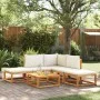Set de sofás de jardín con cojines 6 pzas madera maciza acacia by , Outdoor sofas - Ref: Foro24-3278846, Price: 548,26 €, Dis...