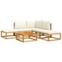 Set de sofás de jardín con cojines 6 pzas madera maciza acacia by , Outdoor sofas - Ref: Foro24-3278846, Price: 548,26 €, Dis...