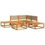 Set de sofás de jardín con cojines 6 pzas madera maciza acacia by , Outdoor sofas - Ref: Foro24-3278846, Price: 555,96 €, Dis...