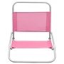 Folding beach chairs 2 units pink fabric by vidaXL, Garden chairs - Ref: Foro24-310372, Price: 71,52 €, Discount: %