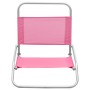 Klappbare Strandkörbe 2 Einheiten rosa Stoff von vidaXL, Gartenstühle - Ref: Foro24-310372, Preis: 68,47 €, Rabatt: %