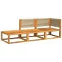 Set de sofás de jardín con cojines 3 pzas madera maciza acacia by , Outdoor sofas - Ref: Foro24-3278867, Price: 316,56 €, Dis...