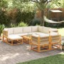 Set de sofás de jardín con cojines 10 pzas madera maciza acacia by , Outdoor sofas - Ref: Foro24-3278859, Price: 1,00 €, Disc...