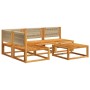 Set de sofás de jardín con cojines 5 pzas madera maciza acacia von , Outdoor-Sofas - Ref: Foro24-3278865, Preis: 515,57 €, Ra...