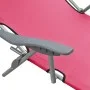 Gartenliege mit rosa Stahlmarkise von vidaXL, Liegen - Ref: Foro24-310337, Preis: 100,01 €, Rabatt: %