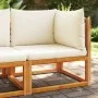 Sofá de jardín de esquina con cojines madera maciza de acacia von , Outdoor-Sofas - Ref: Foro24-4008164, Preis: 141,18 €, Rab...