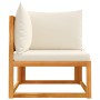 Sofá de jardín de esquina con cojines madera maciza de acacia by , Outdoor sofas - Ref: Foro24-4008164, Price: 147,06 €, Disc...