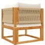 Sofá de jardín de esquina con cojines madera maciza de acacia von , Outdoor-Sofas - Ref: Foro24-4008164, Preis: 141,18 €, Rab...