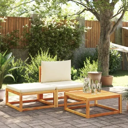 Gartensofa-Set mit 3-teiligen massiven Akazienholz-Sitzgarnituren. von , Outdoor-Sofas - Ref: Foro24-4008166, Preis: 238,06 €...