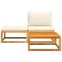 Gartensofa-Set mit 3-teiligen massiven Akazienholz-Sitzgarnituren. von , Outdoor-Sofas - Ref: Foro24-4008166, Preis: 238,06 €...