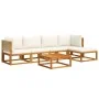 Set de sofás de jardín con cojines 6 pzas madera maciza acacia by , Outdoor sofas - Ref: Foro24-3278850, Price: 608,62 €, Dis...