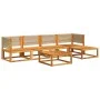 Set de sofás de jardín con cojines 6 pzas madera maciza acacia by , Outdoor sofas - Ref: Foro24-3278850, Price: 608,62 €, Dis...