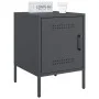 Mesitas de noche 2 unidades acero gris antracita 36x39x50,5 cm de , Mesitas de noche - Ref: Foro24-842915, Precio: 79,36 €, D...