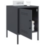 Mesitas de noche 2 unidades acero gris antracita 36x39x50,5 cm by , Nightstands - Ref: Foro24-842915, Price: 94,40 €, Discoun...