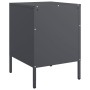 Nachttische, 2 Stück, anthrazitgraues Stahl, 36x39x50,5 cm. von , Nachttische - Ref: Foro24-842915, Preis: 94,40 €, Rabatt: %
