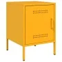 Mesitas de noche 2 uds acero amarillo mostaza 36x39x50,5 cm by , Nightstands - Ref: Foro24-842917, Price: 79,36 €, Discount: %